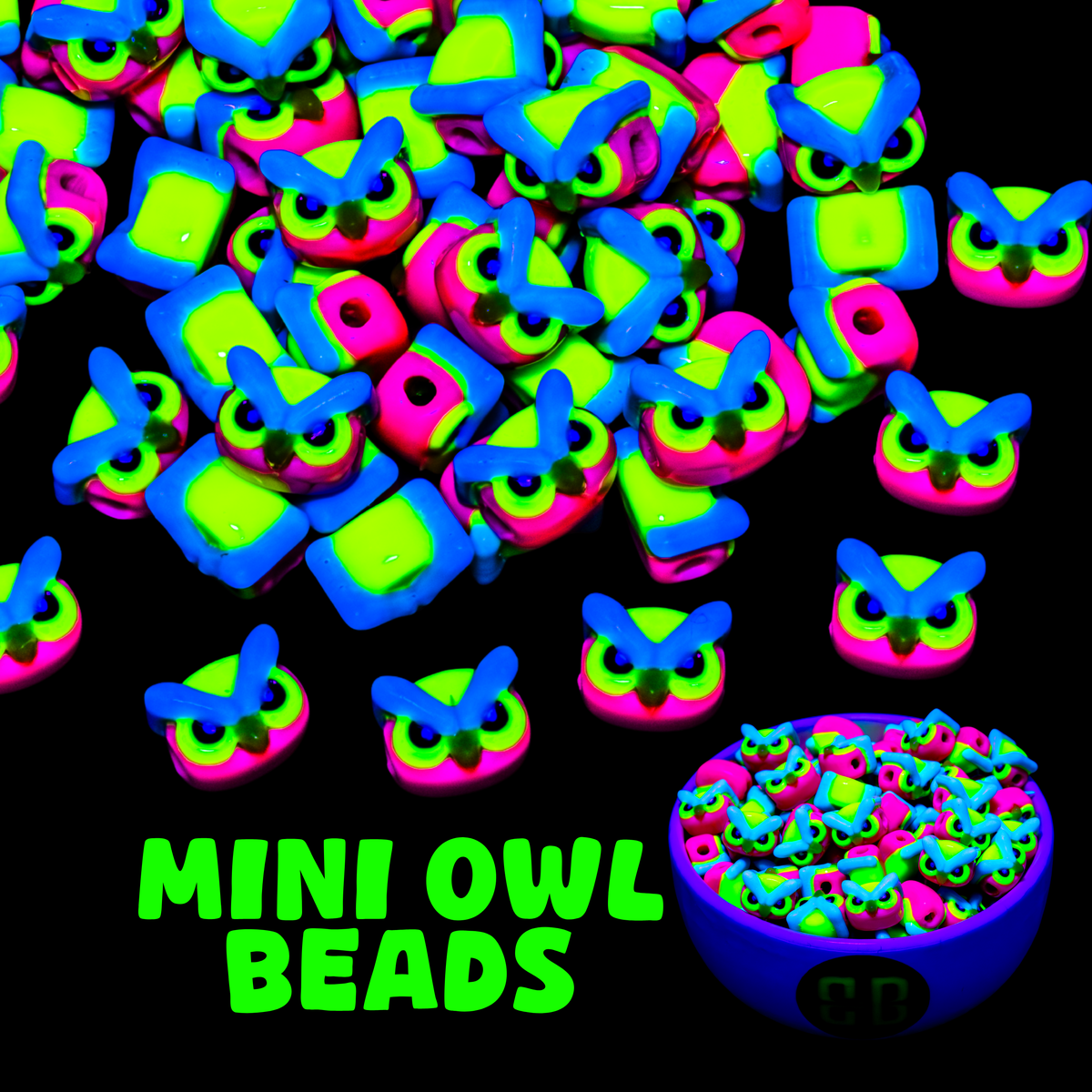 Mini Owl Beads