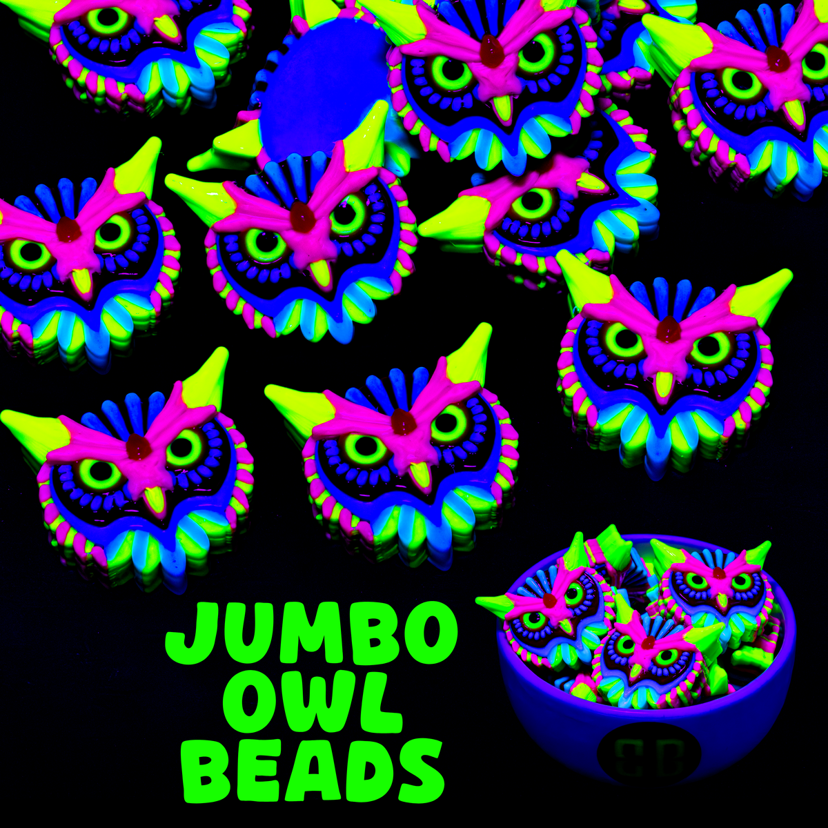 Jumbo Owl Beads