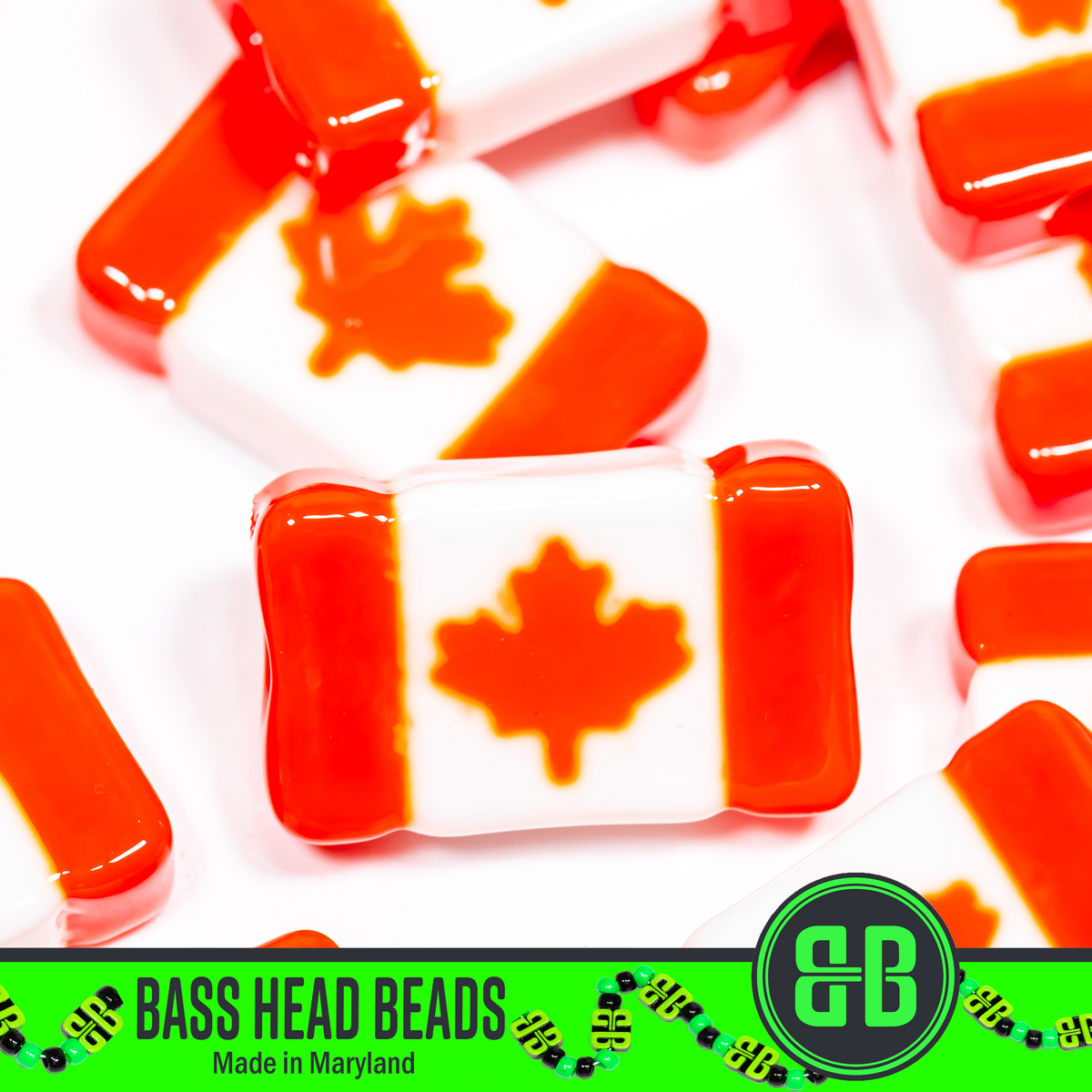 Canadian Flag Beads
