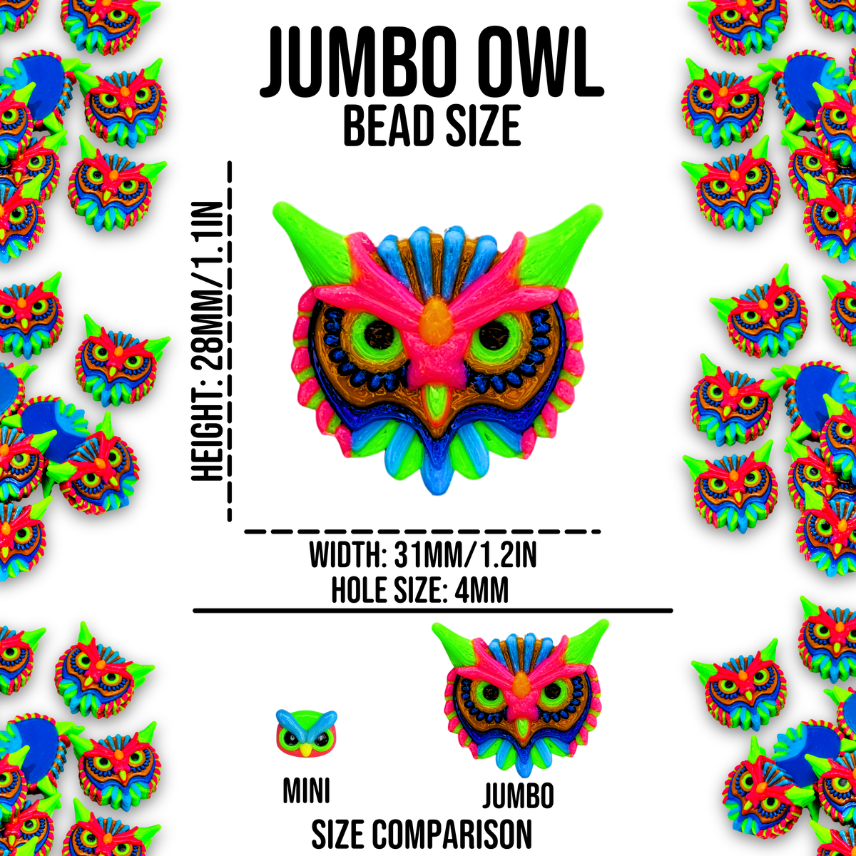 Jumbo Owl Beads