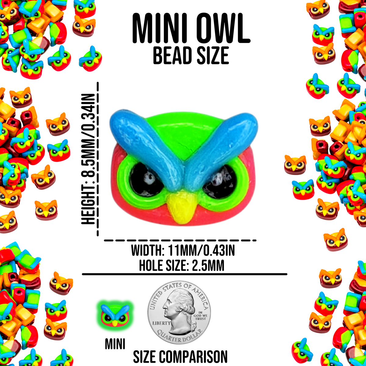 Mini Owl Beads