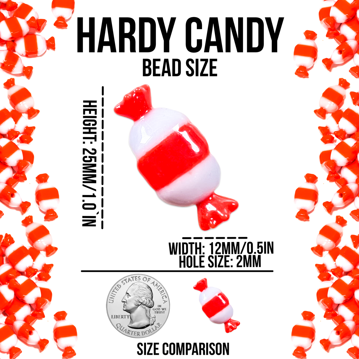 Plastic "Hard Candy" Beads