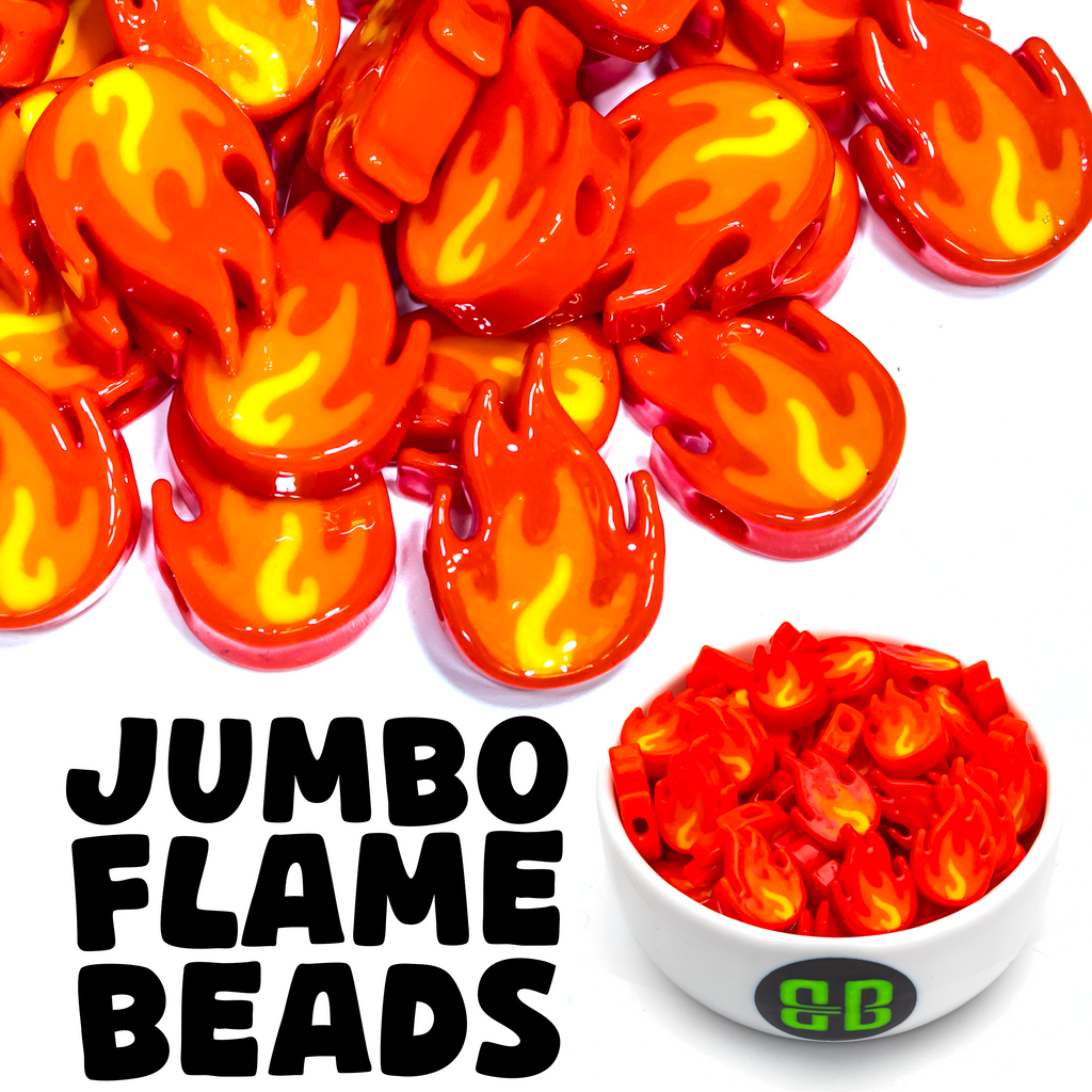Jumbo Fire Emoji Beads