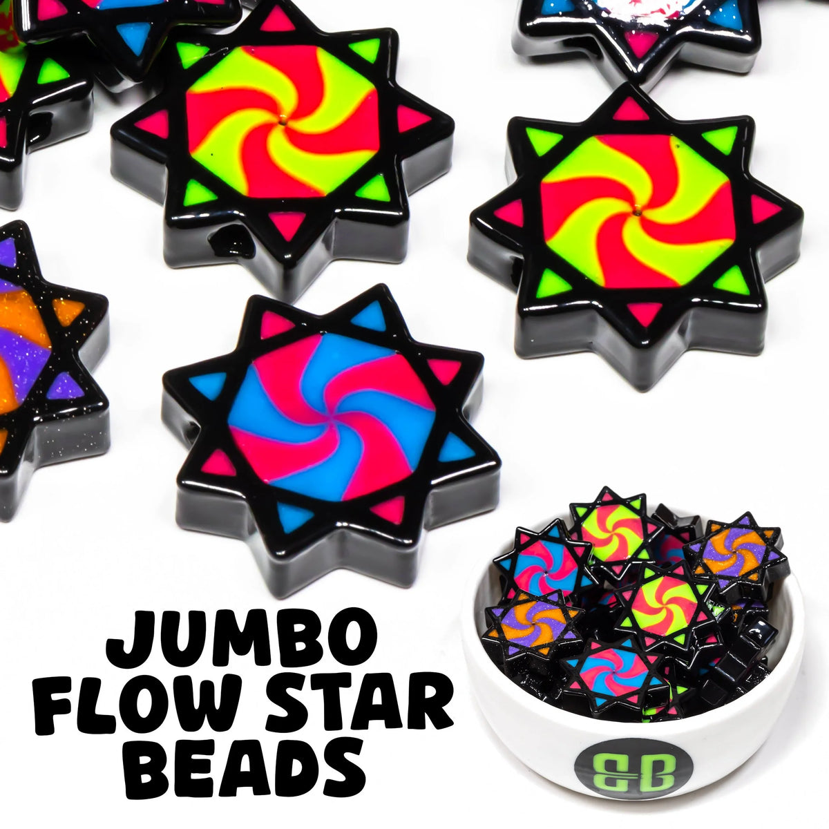Jumbo Flowstar Beads