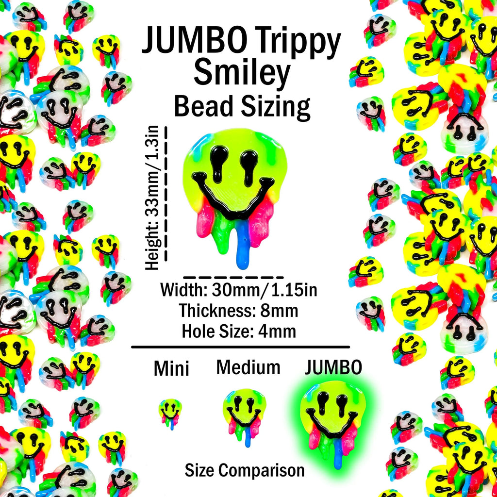 Jumbo Trippy Smiley Beads