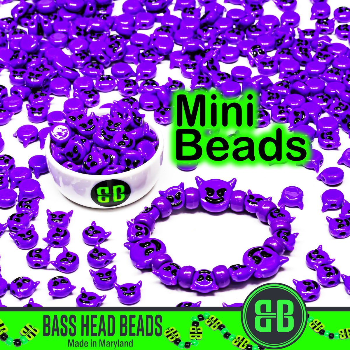 Mini Devil Emoji Beads