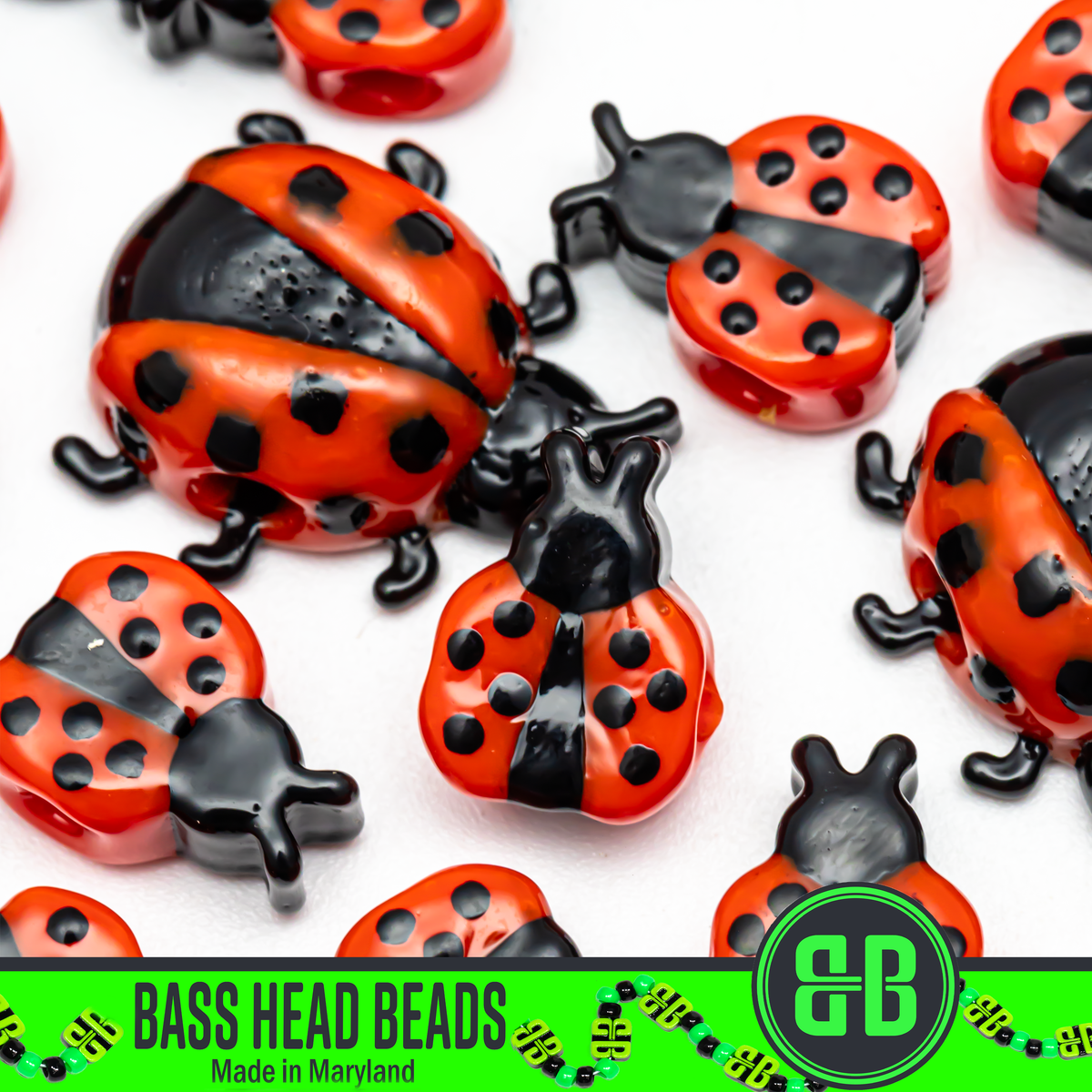 Mini Ladybug Beads