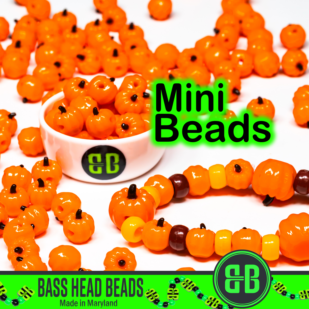 Mini Pumpkin Beads