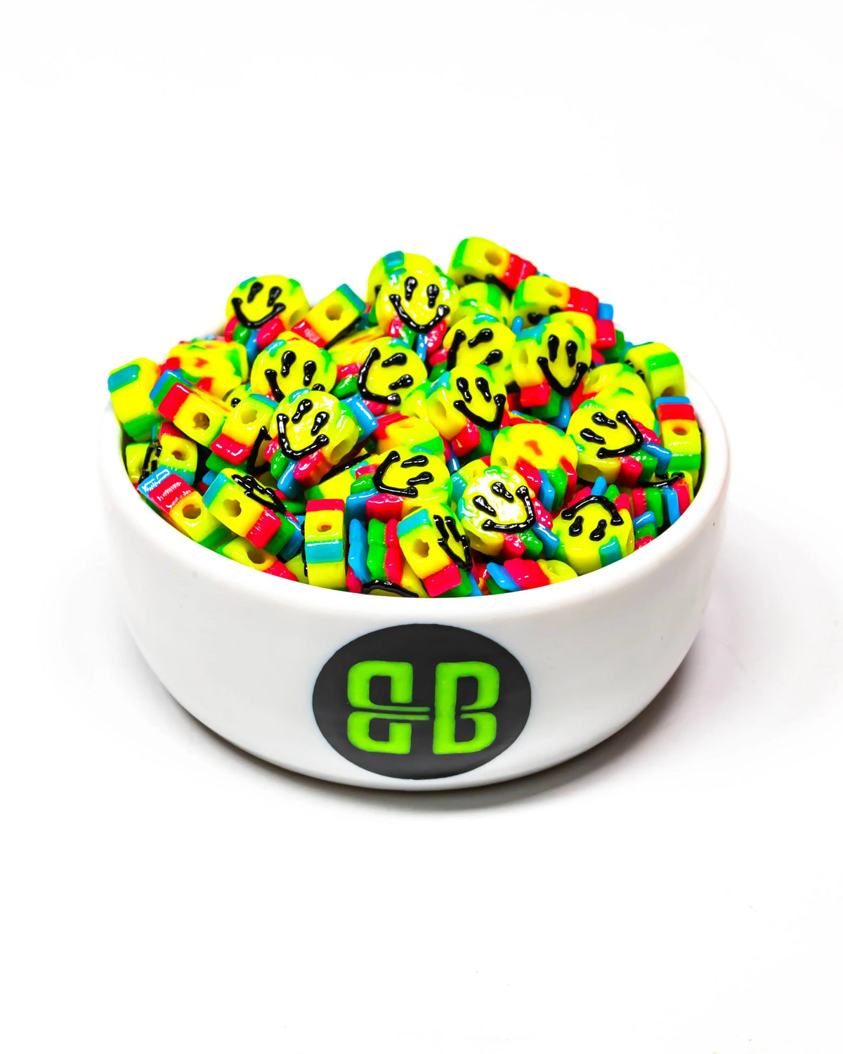 Mini Trippy Smiley Beads
