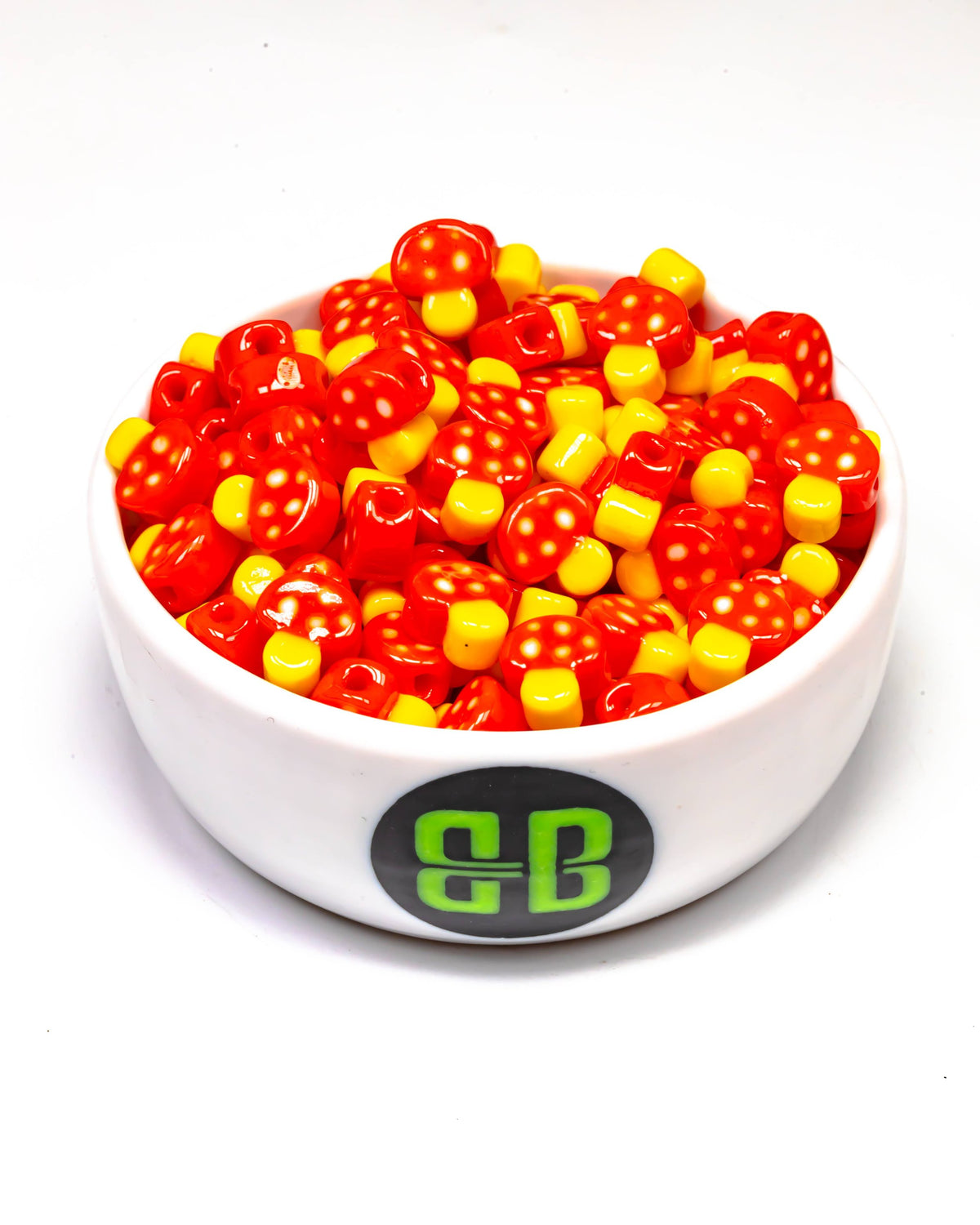 Mini Cartoon Mushroom Beads