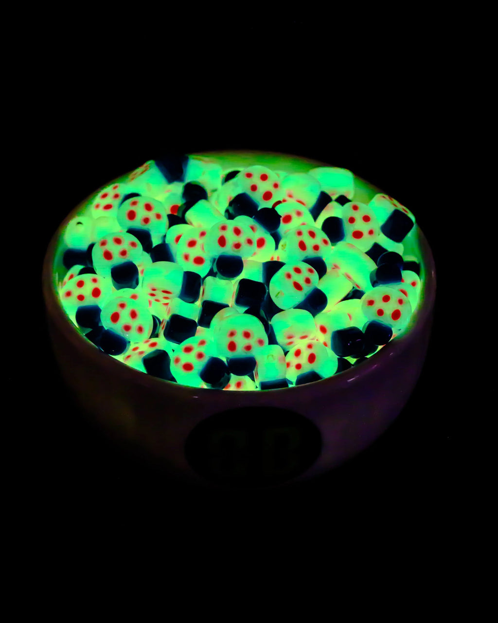 Mini Cartoon Mushroom Beads
