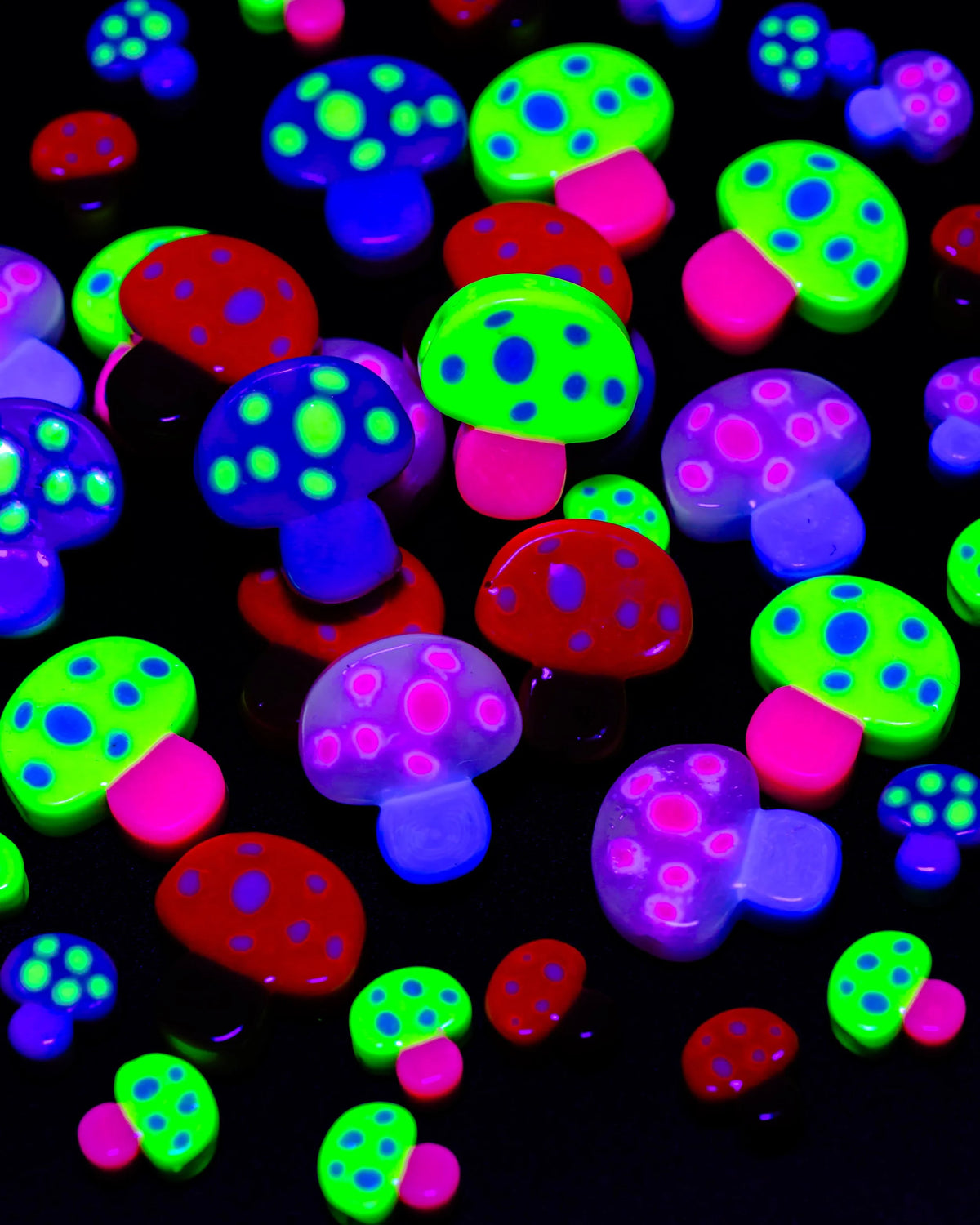 Mini Cartoon Mushroom Beads