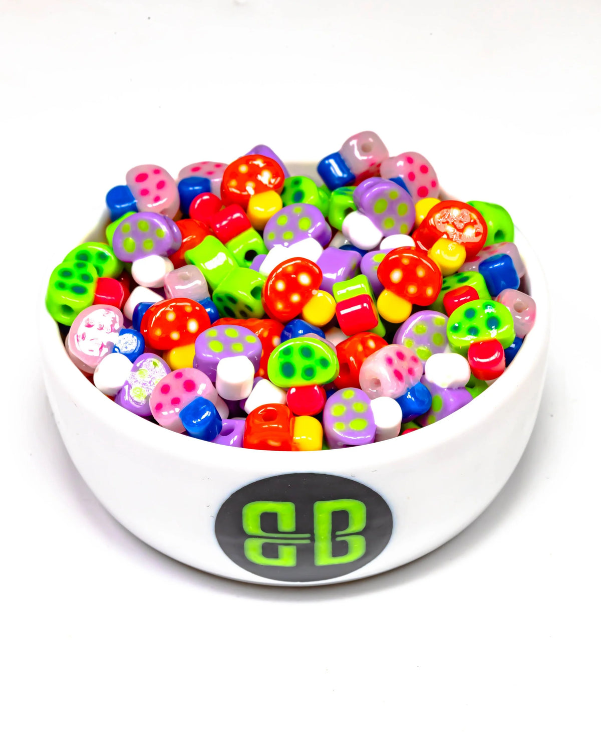 Mini Cartoon Mushroom Beads