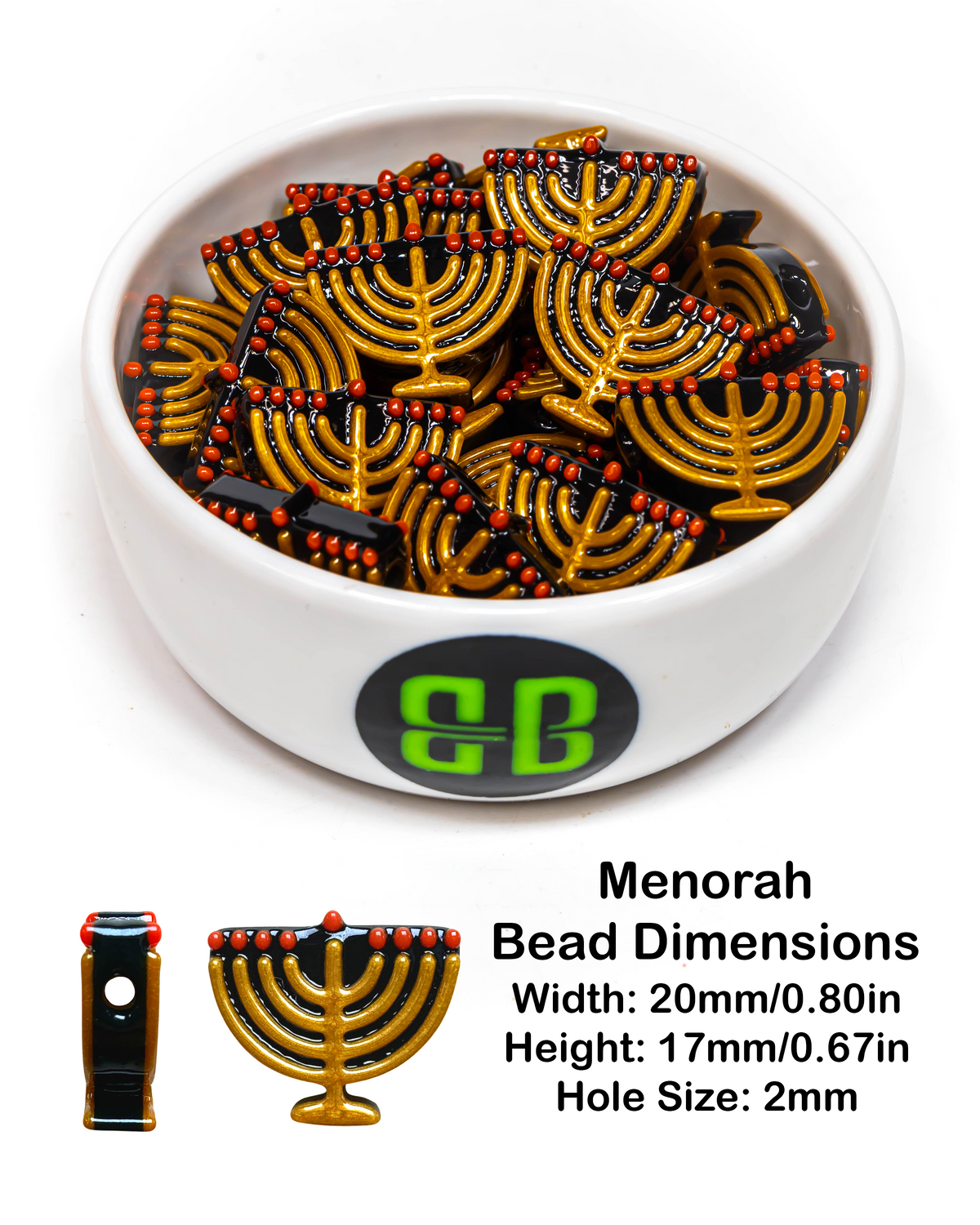 Menorah Beads