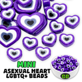 Mini Asexual Pride Beads
