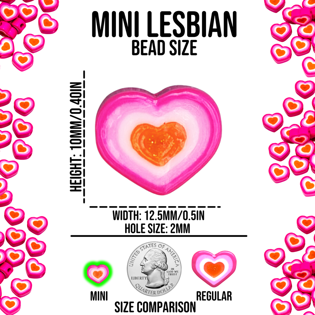 Mini Lesbian Pride Beads
