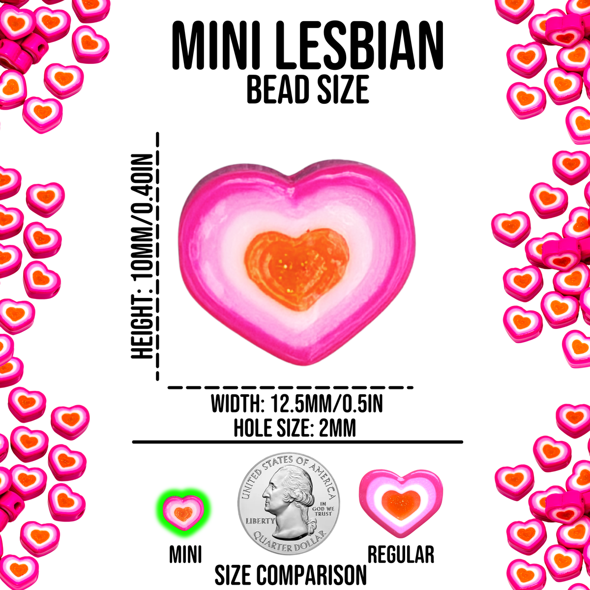 Mini Lesbian Pride Beads