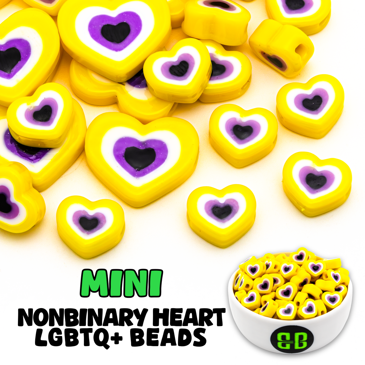 Mini Non-Binary Pride Beads