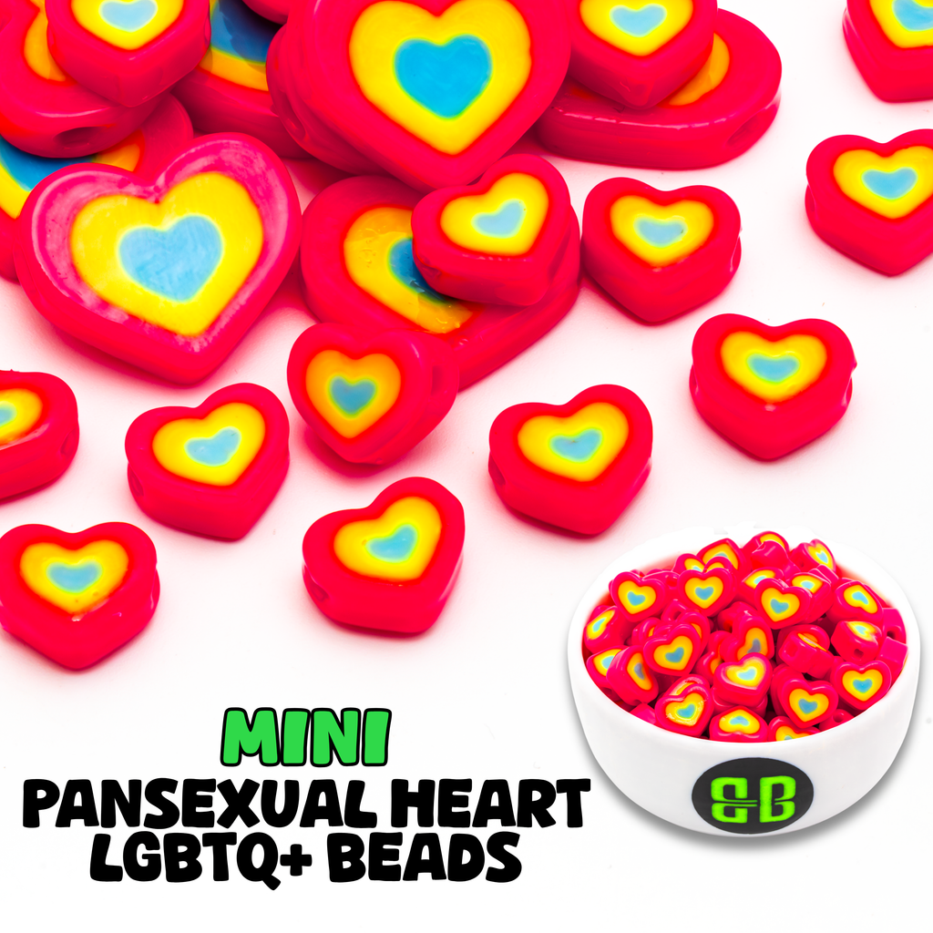 Mini Pansexual Pride Beads