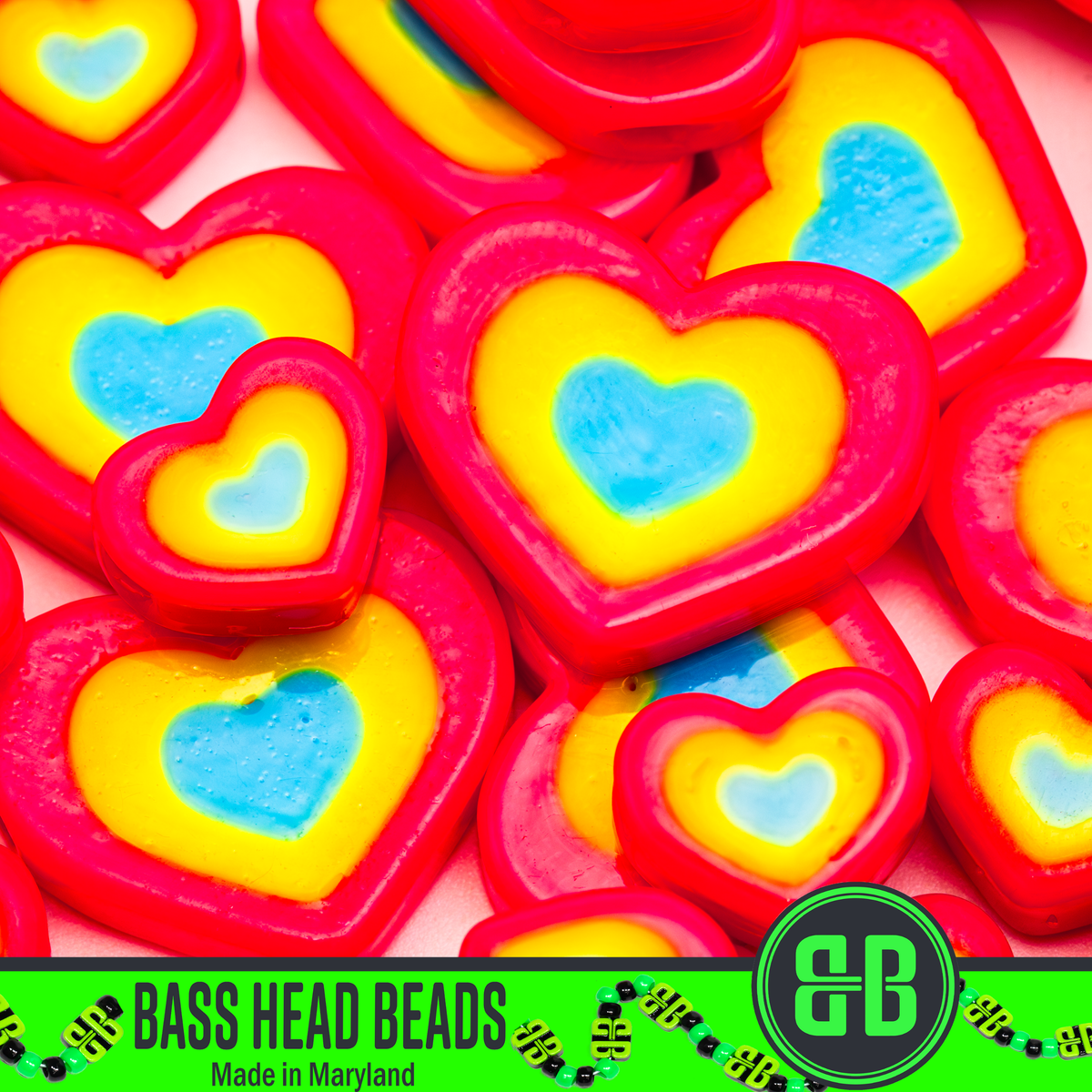 Mini Pansexual Pride Beads