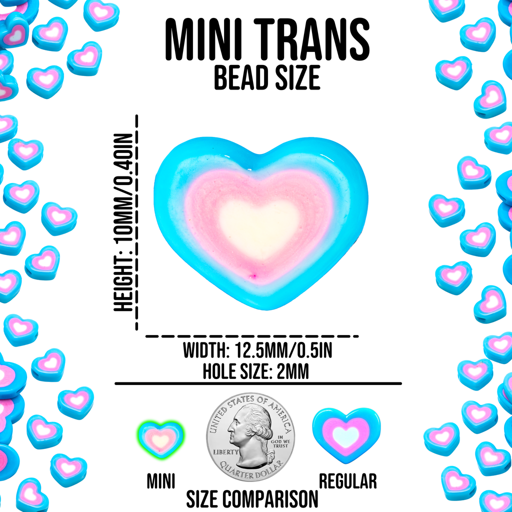Mini Trans Pride Beads