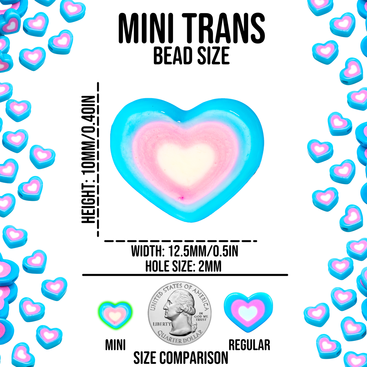 Mini Trans Pride Beads