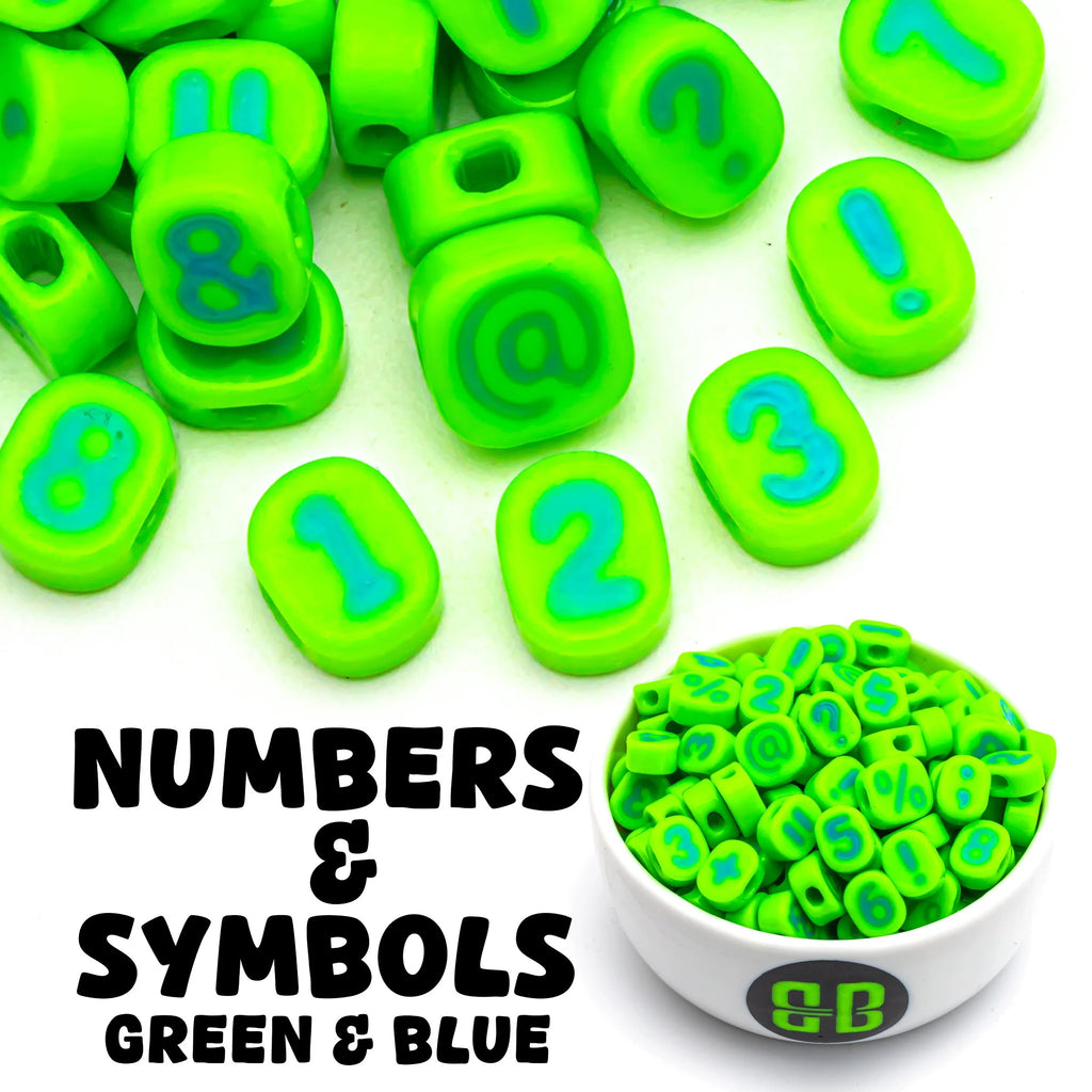 Pastel Number + Symbol Bead Soup