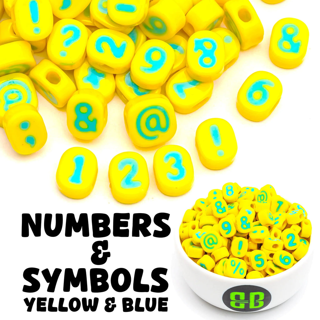 Pastel Number + Symbol Bead Soup