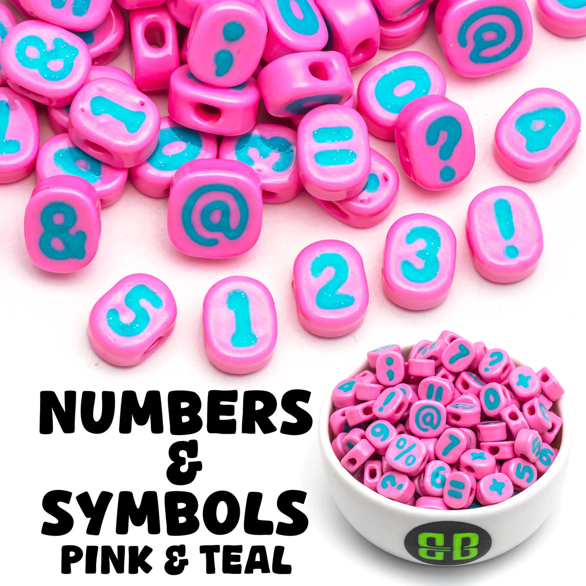 Pastel Number + Symbol Bead Soup