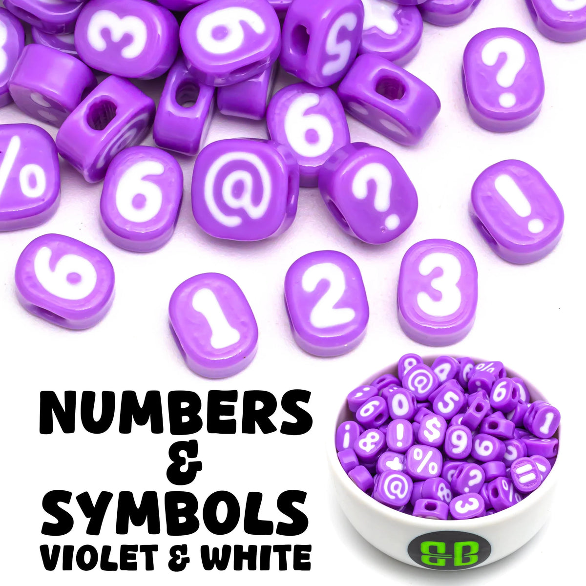Pastel Number + Symbol Bead Soup