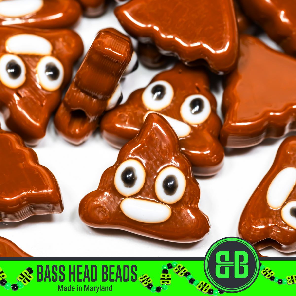 Poop Emoji Beads