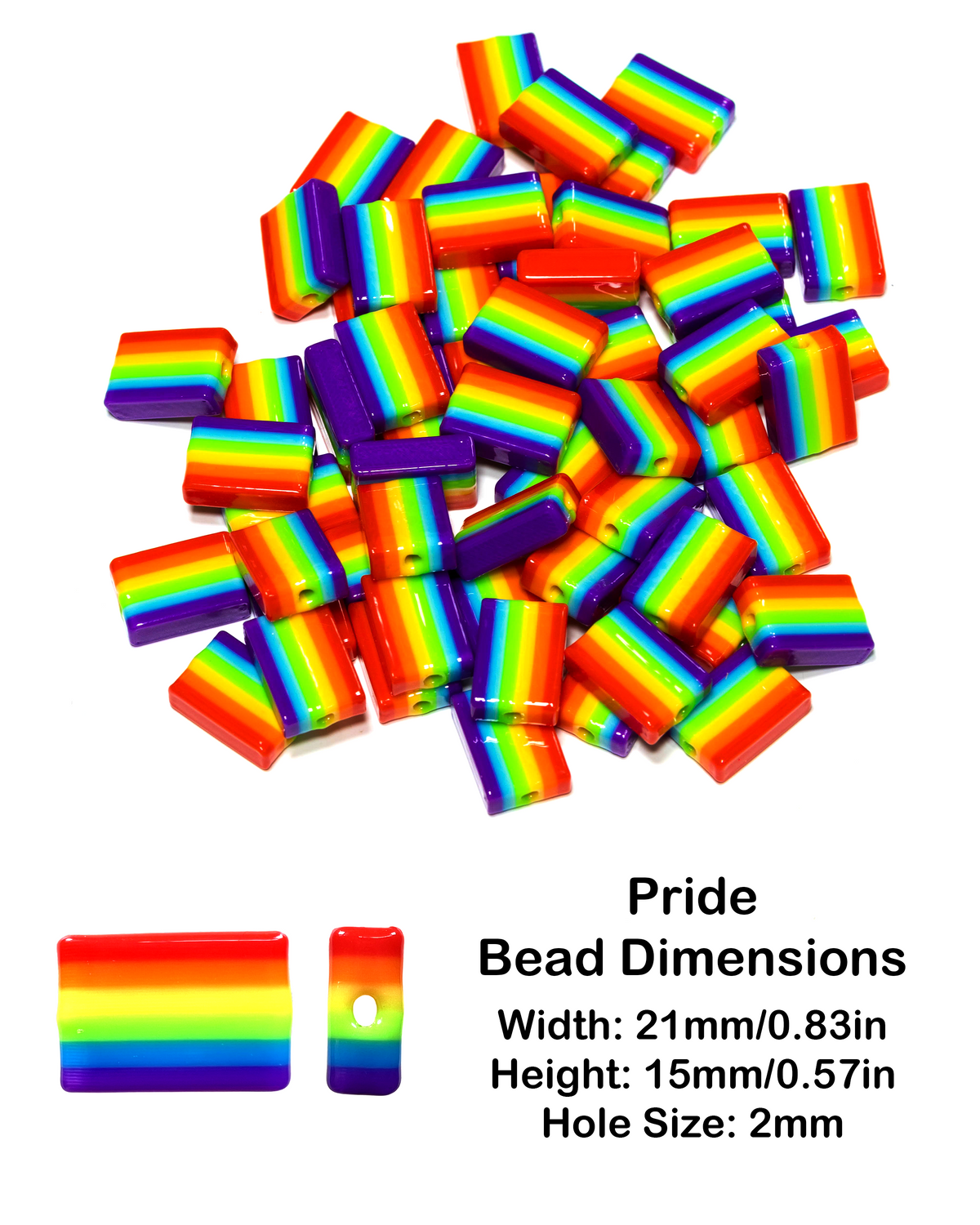Pride Heart Beads