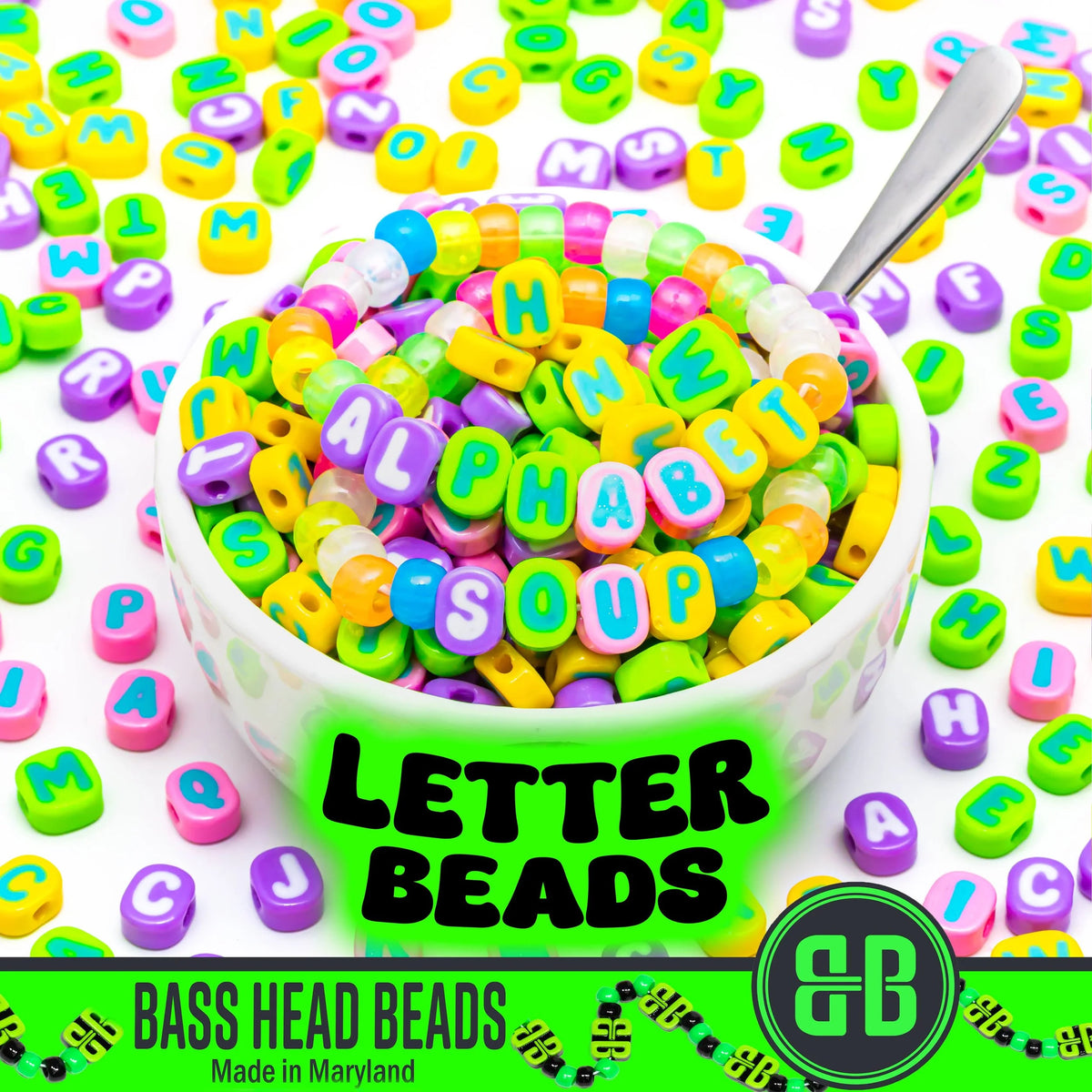 Pastel Alphabet Bead Soup