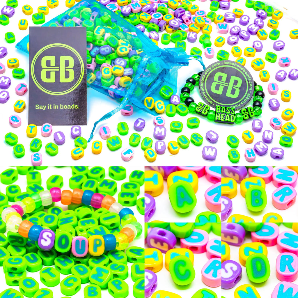 Pastel Alphabet Bead Soup