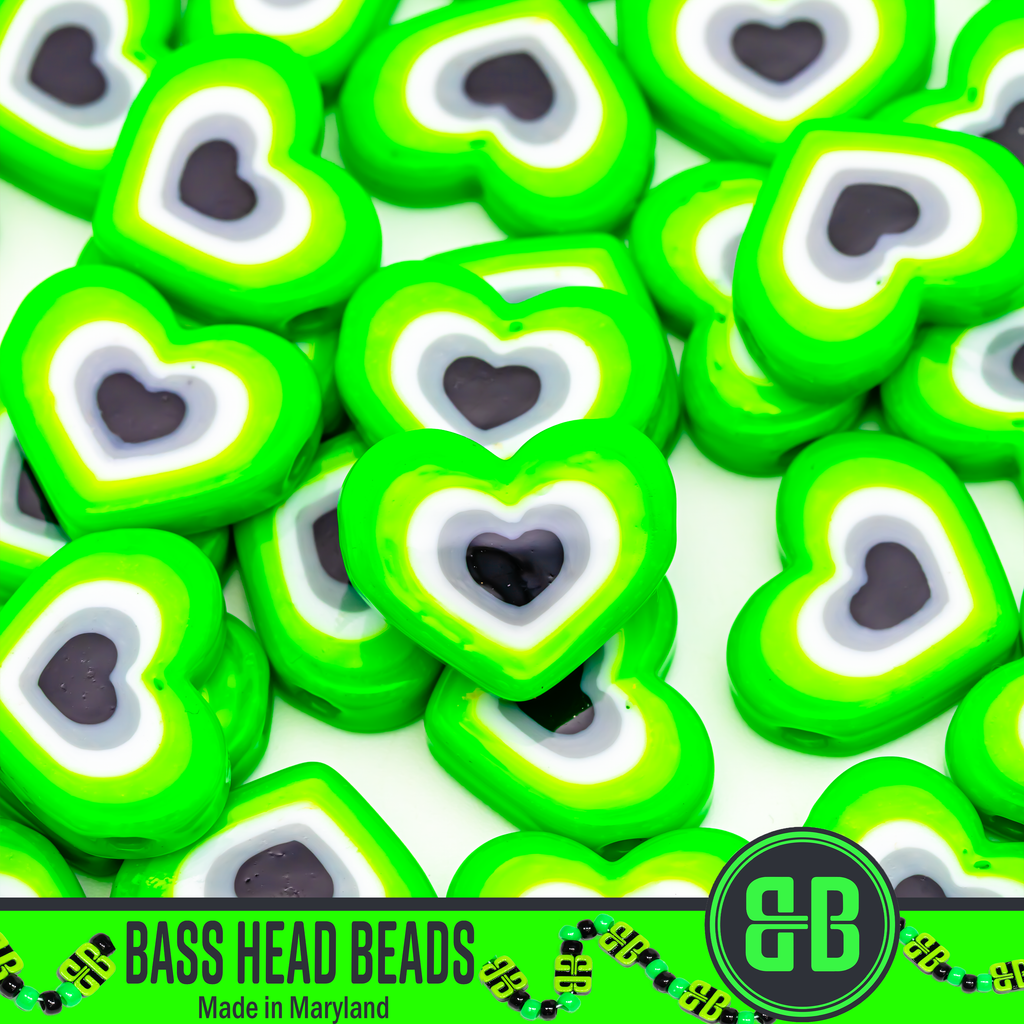 Aromantic Pride Heart Beads