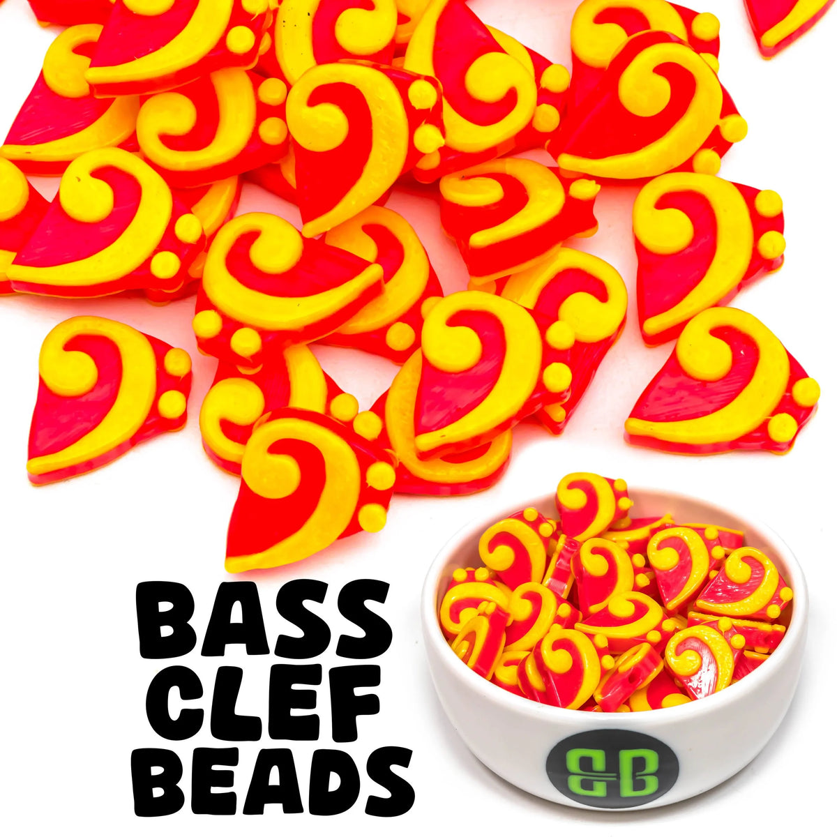 Bass Clef Beads