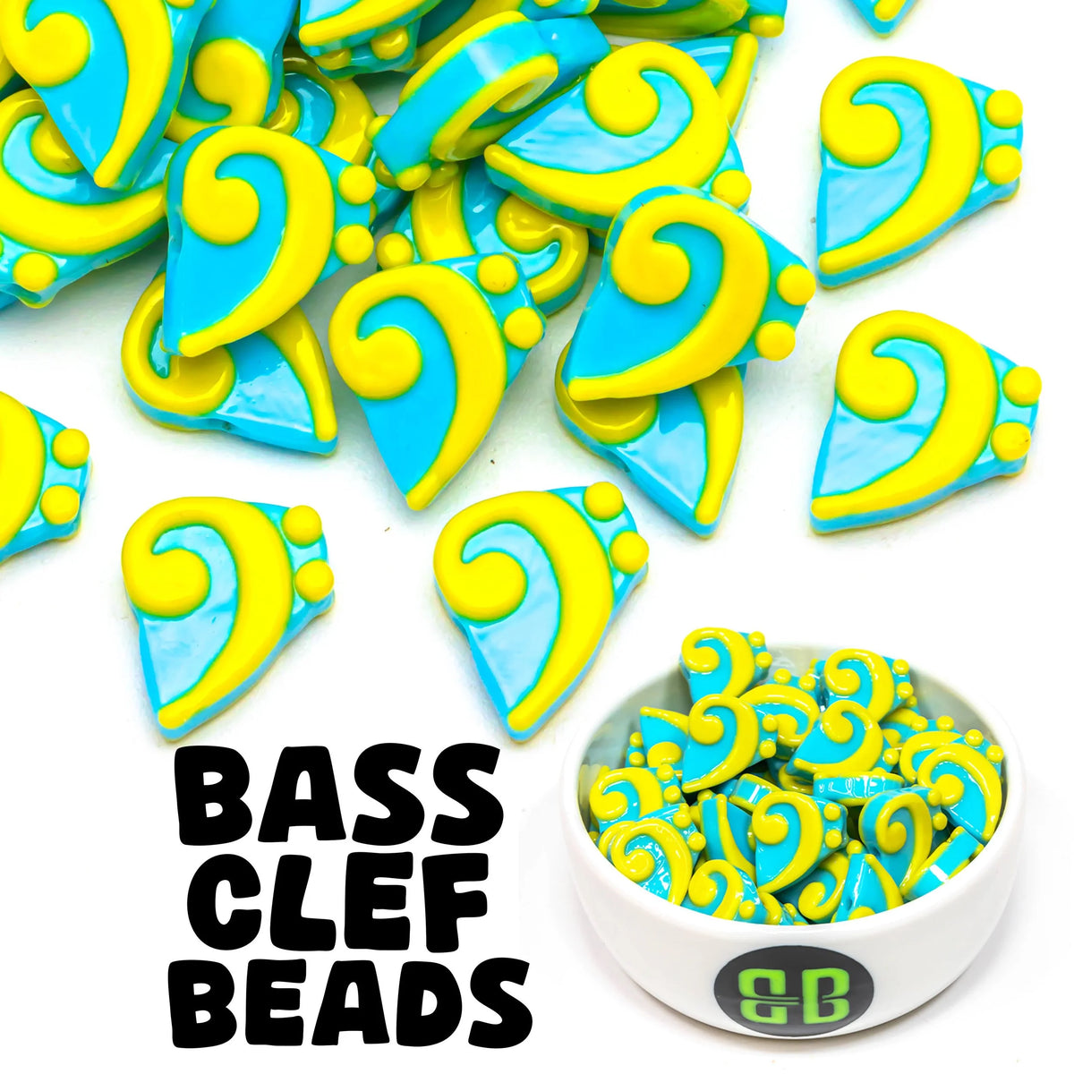 Bass Clef Beads