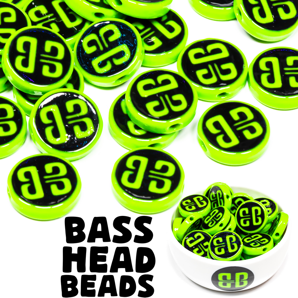 Bass Head Beads Logo Coin Beads