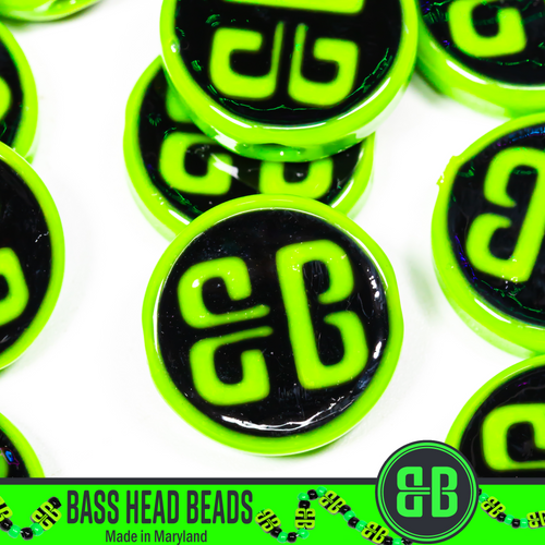 Bass Head Beads Logo Coin Beads