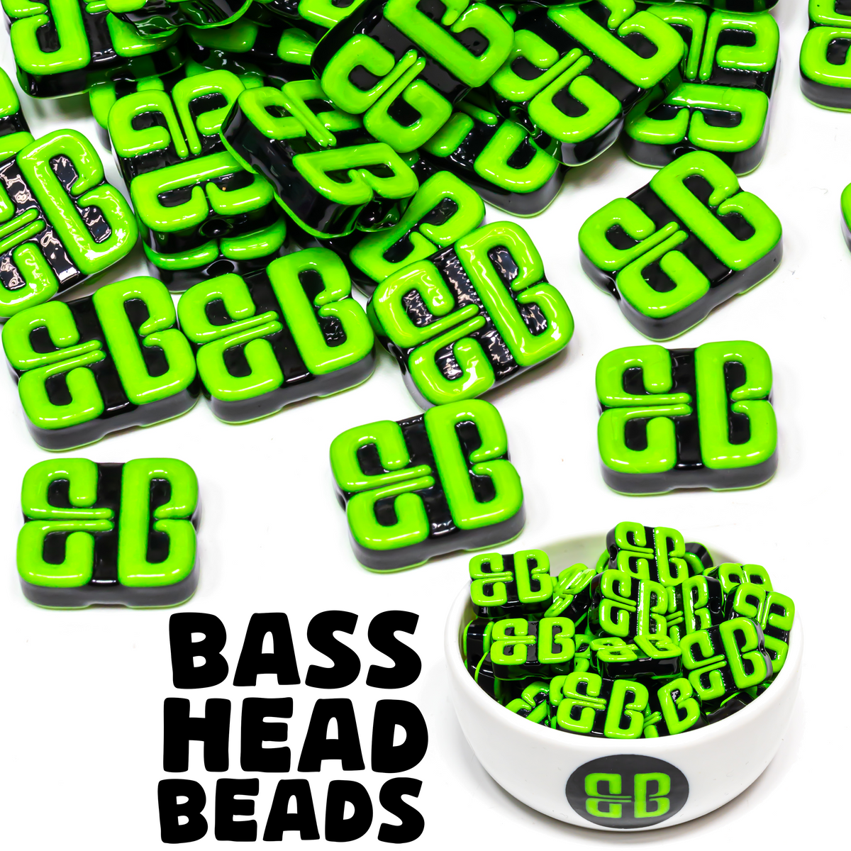 Bass Head Beads Logo Beads