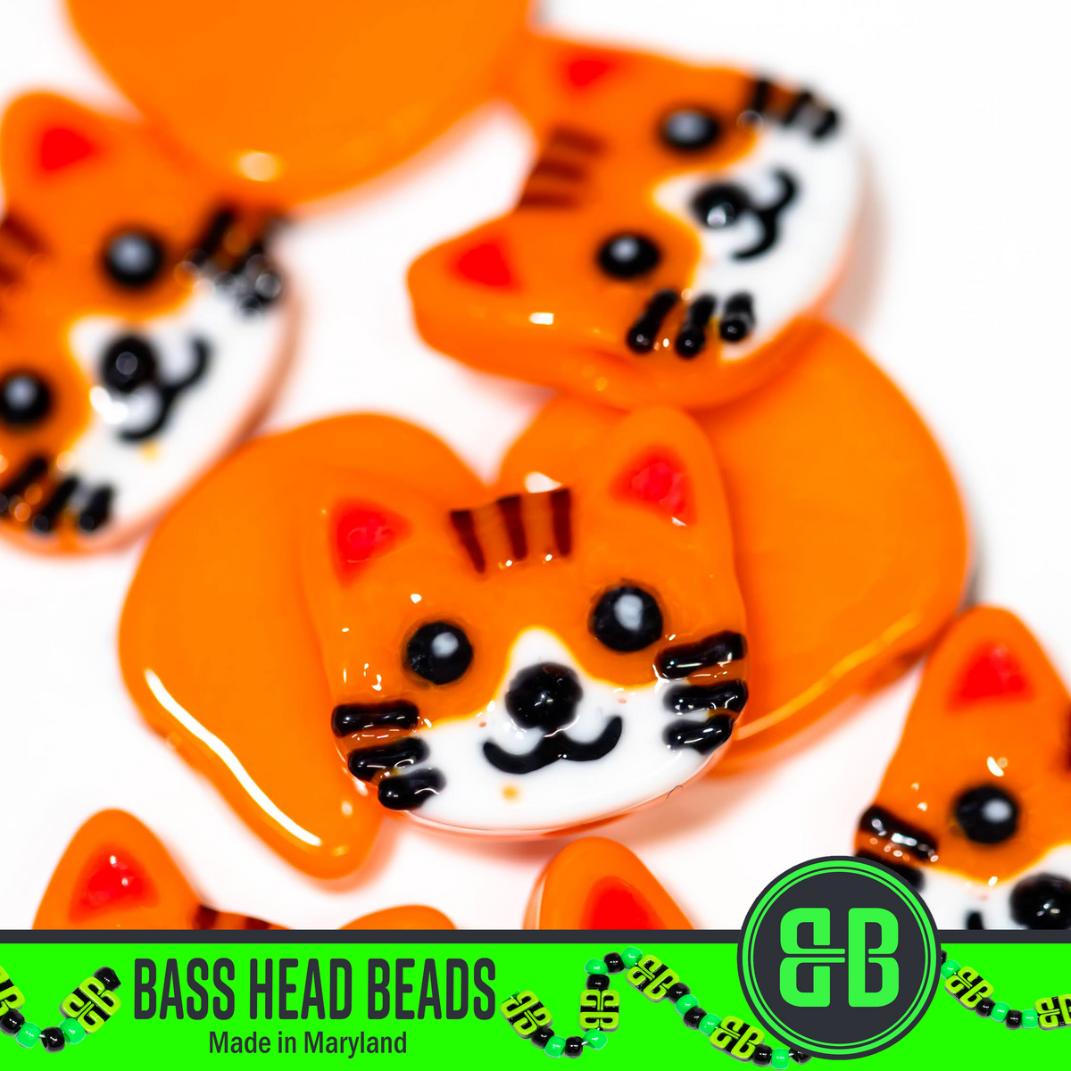 Orange Cat Beads