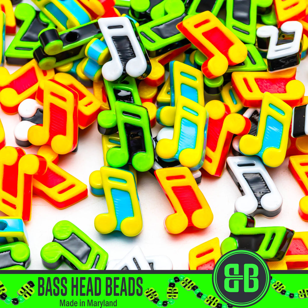 Double Music Note Beads