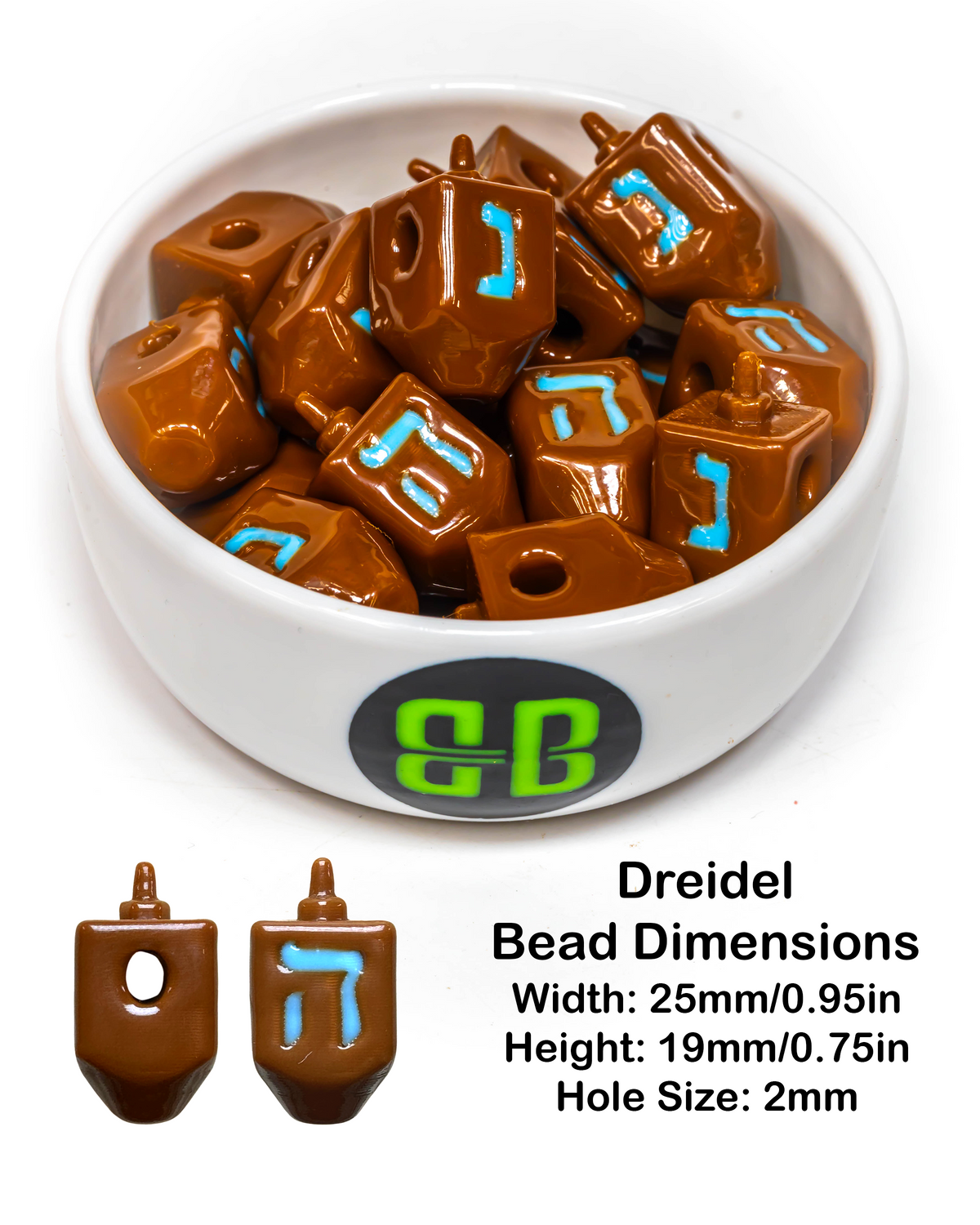 Dreidel Beads