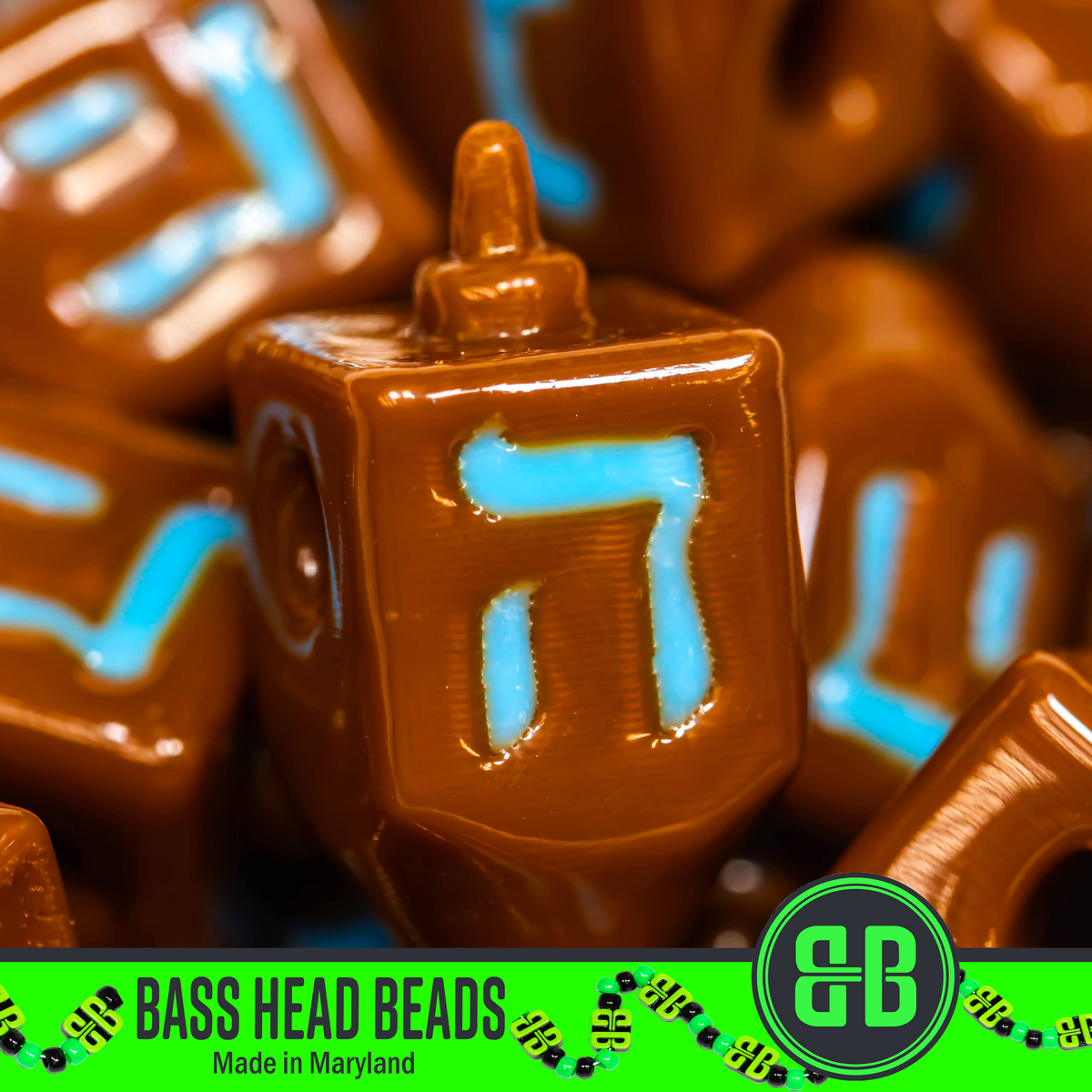 Dreidel Beads