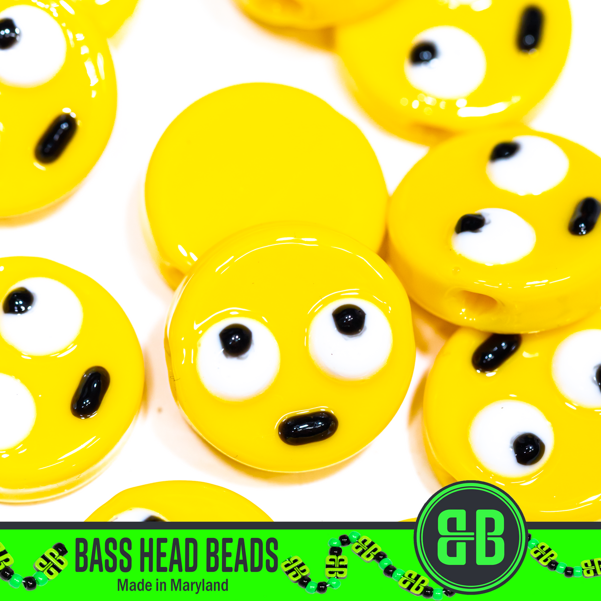 Eye Roll Emoji Beads