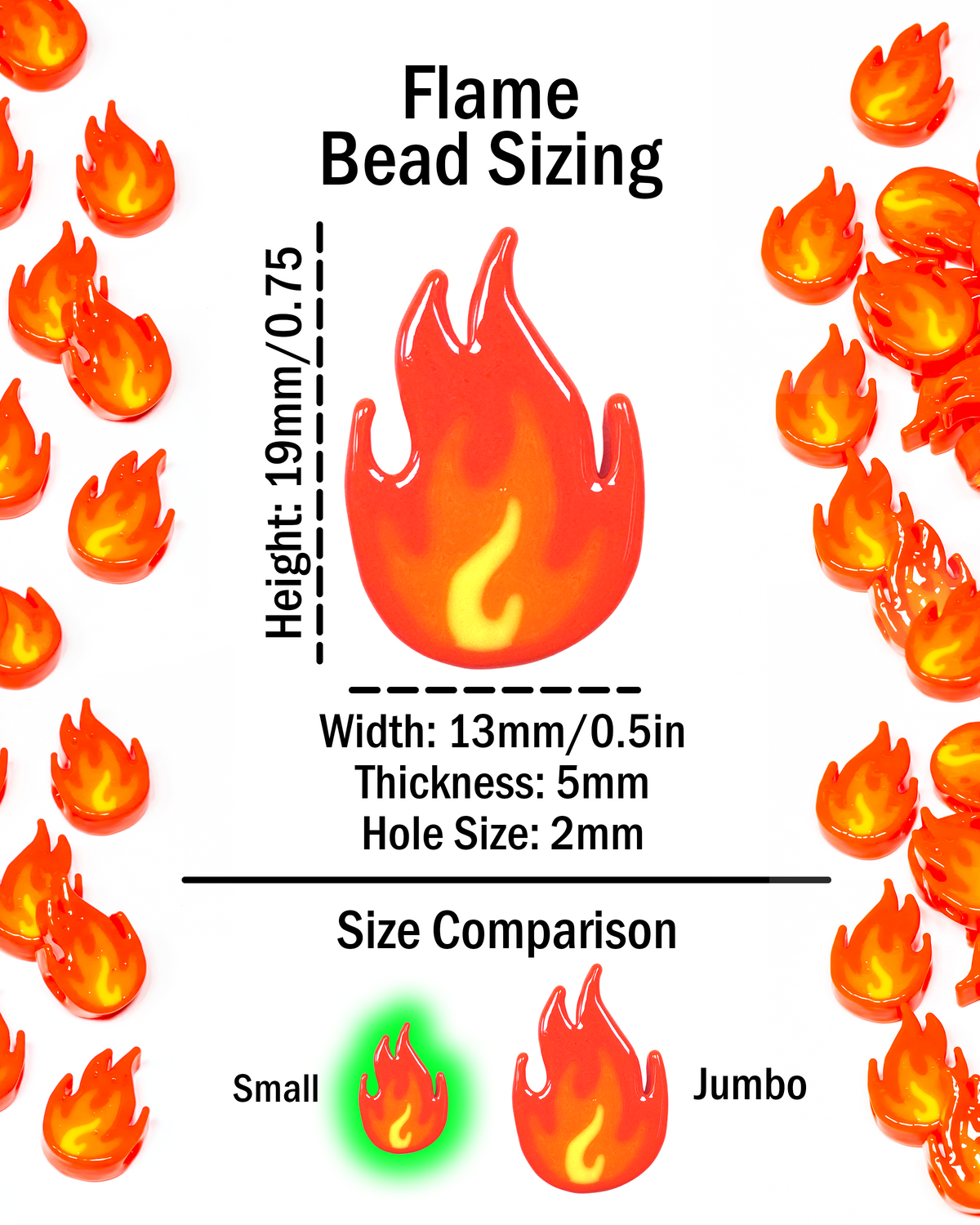 Fire Emoji Beads
