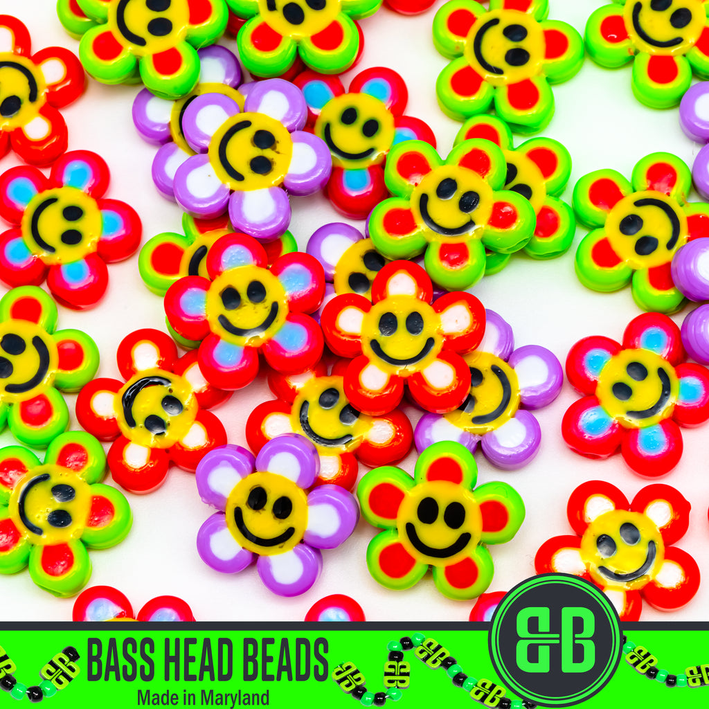 Smiley Flower Beads
