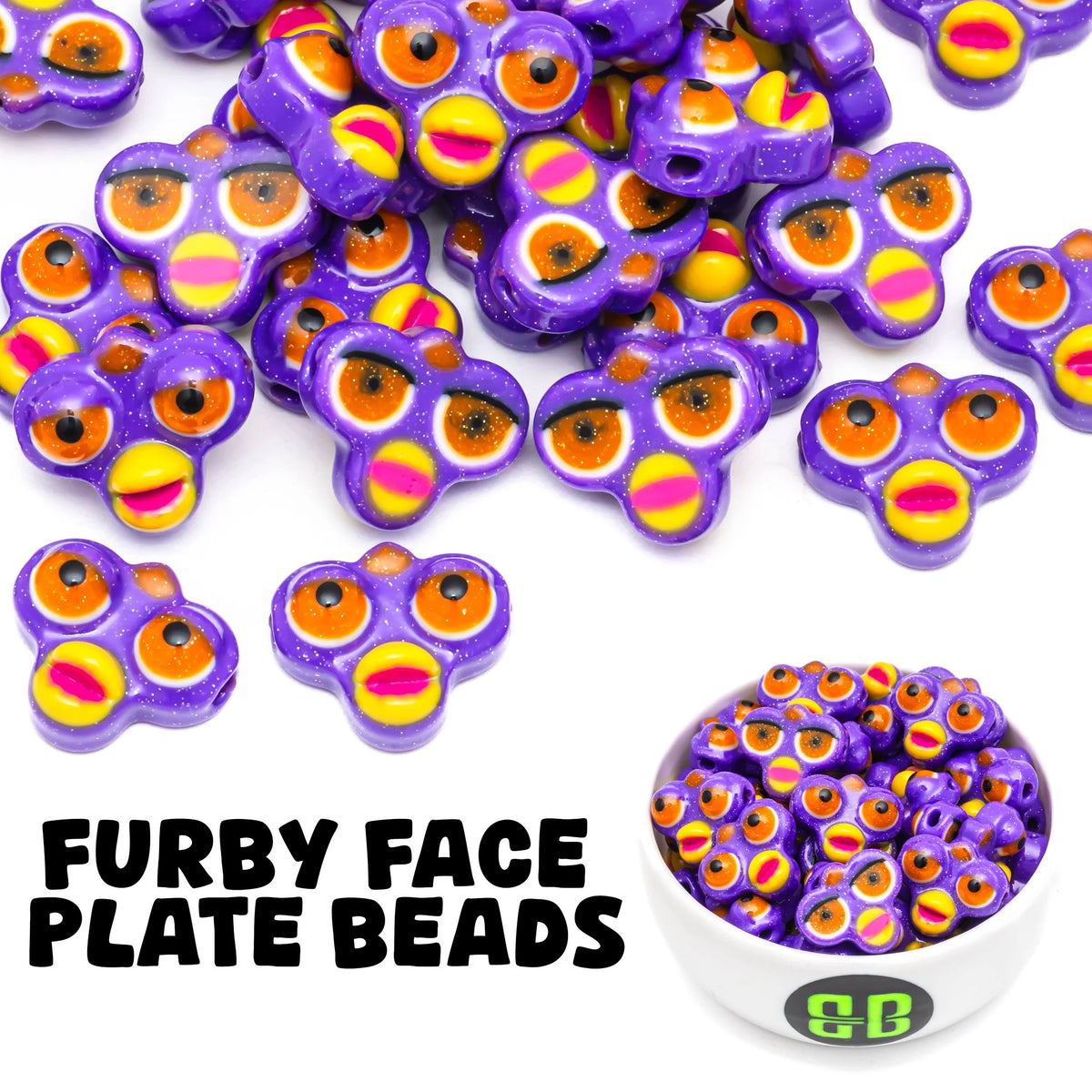 Furby Inspired Face Beads
