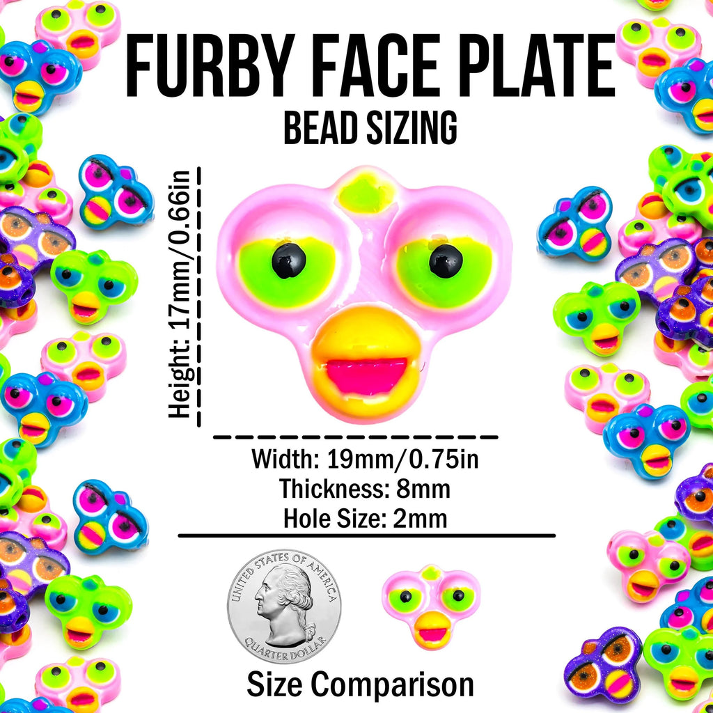 Furby Inspired Face Beads