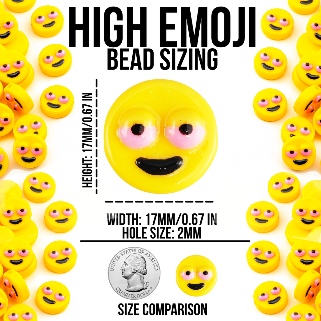 High Emoji Beads